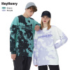 HeyHenry lovers sweater Easy Autumn and winter new pattern Korean Edition Western style tie-dyed Off the shoulder Sweater HeyHenry lovers sweater Easy Autumn and winter new pattern Korean Edition Western style tie-dyed Off the shoulder Sweater