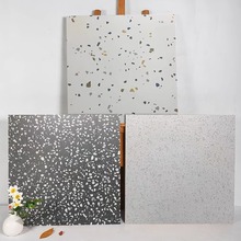 水磨石瓷砖800x800客餐厅灰色防滑地板砖彩色颗粒砖卫生间墙砖仿