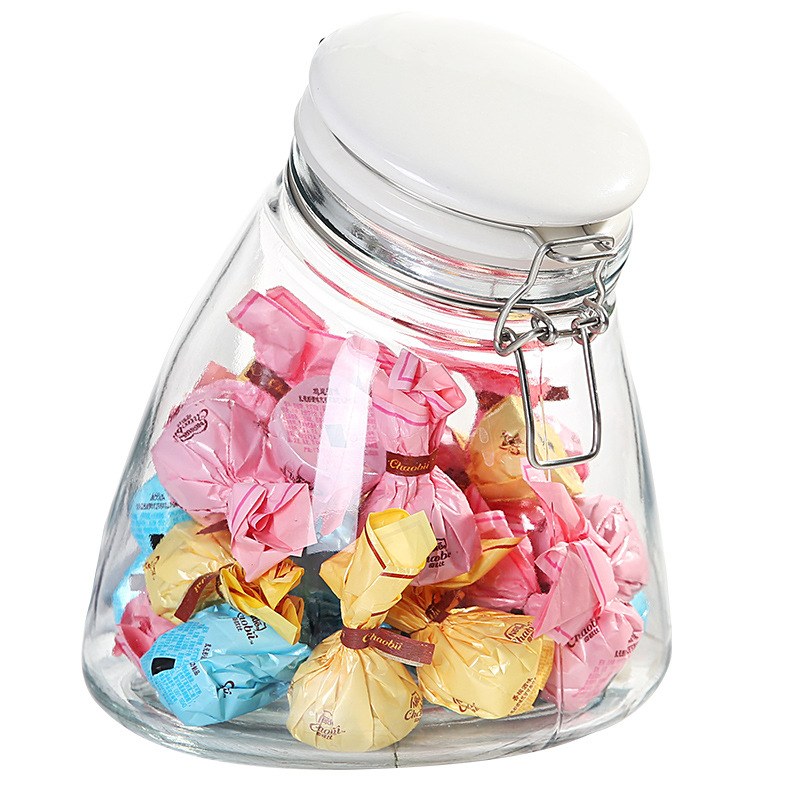 Glass Jar Glass Bottle Grains Storage Organizer Tea Cans Milk Powder Bottle Food Sealed Cans