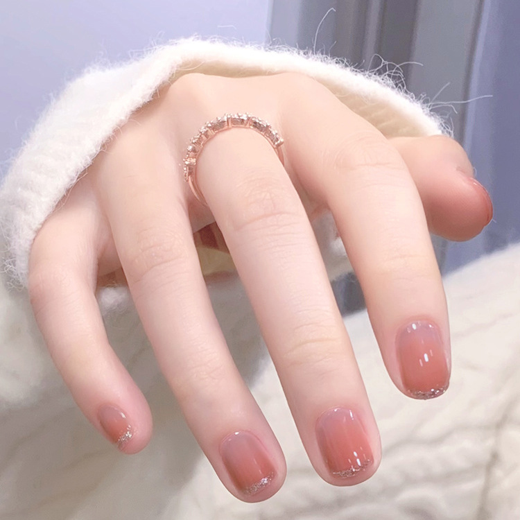 指甲油可撕拉免烤持久速干果冻色美甲水性裸色护甲油批发