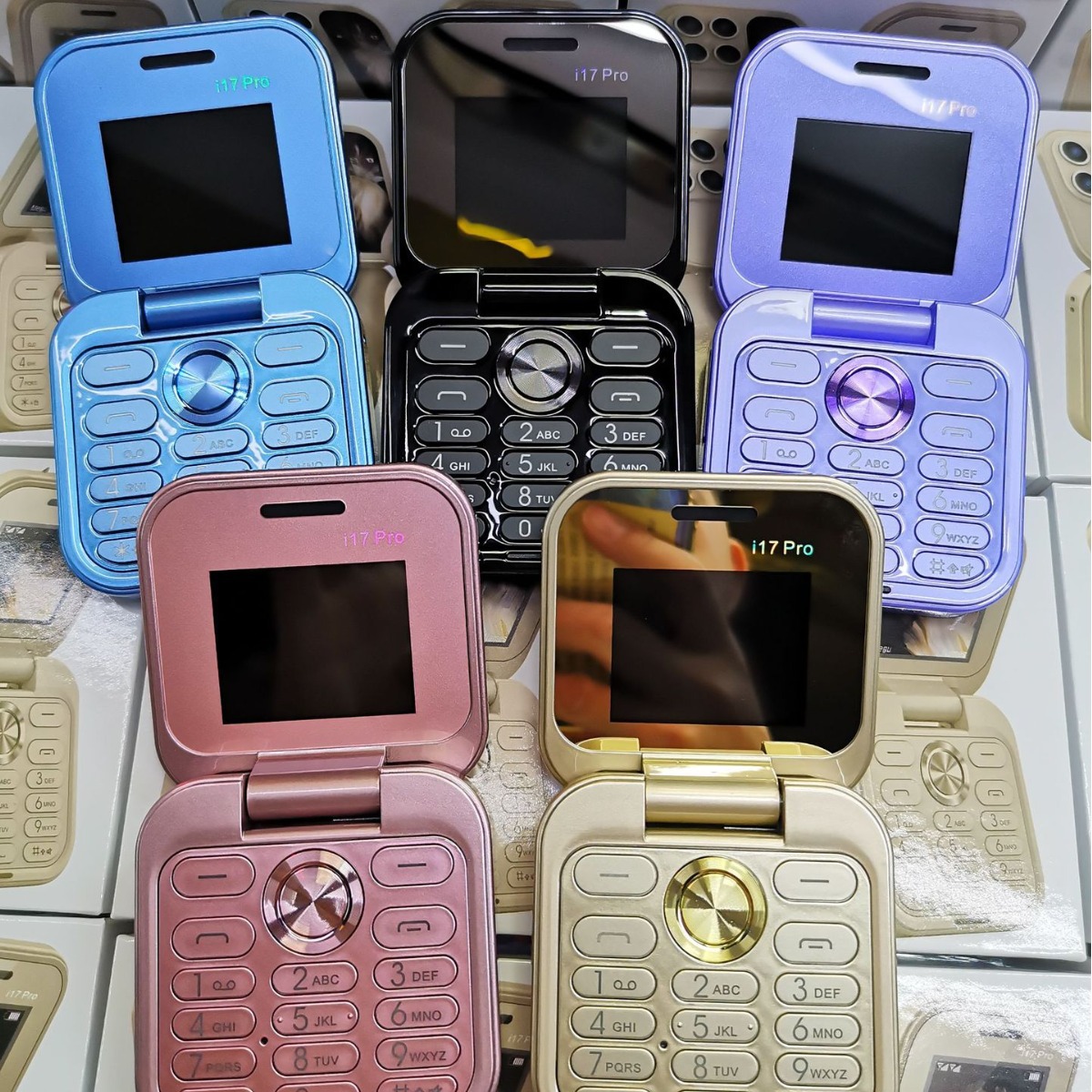 新款i17pro翻盖手机 f660 f4 f5 f6 i16pro 105 106 3310外文手机