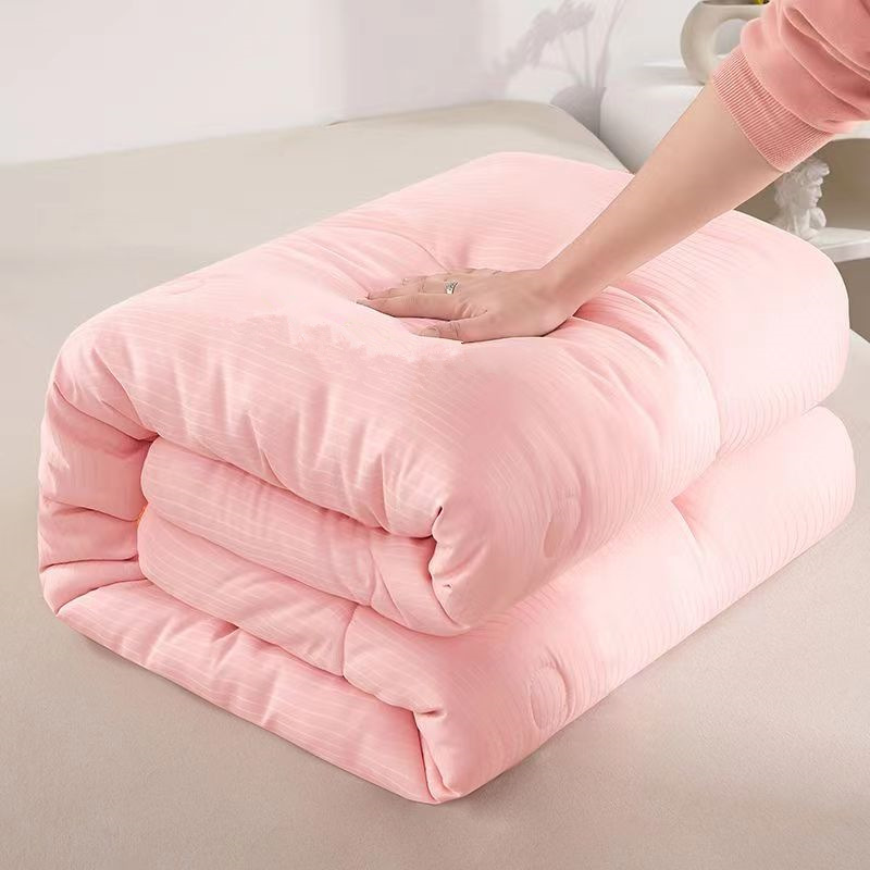 春秋被子冬被加厚纯色褥子宾馆被褥活动礼品被子批发学生宿舍棉被