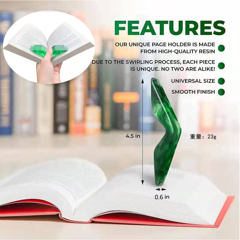 creative adult children reading aid resin crafts thumb book support epoxy paperweight gifts ornament