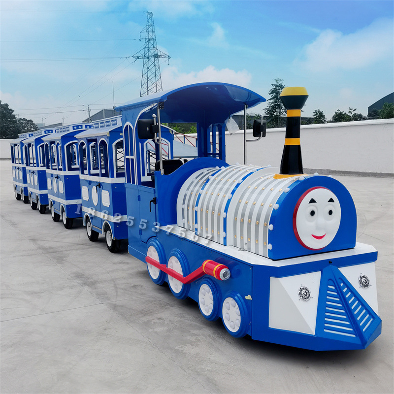 户外卡通无轨观光小火车风景公园游客广场商场幼儿园托马斯小火车