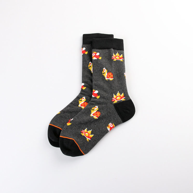 Cartoon Anime Game Marima Leisure Sports Jacquard Female Cotton Couple Mid-Calf Stocks Trendy Socks Male Long Socks