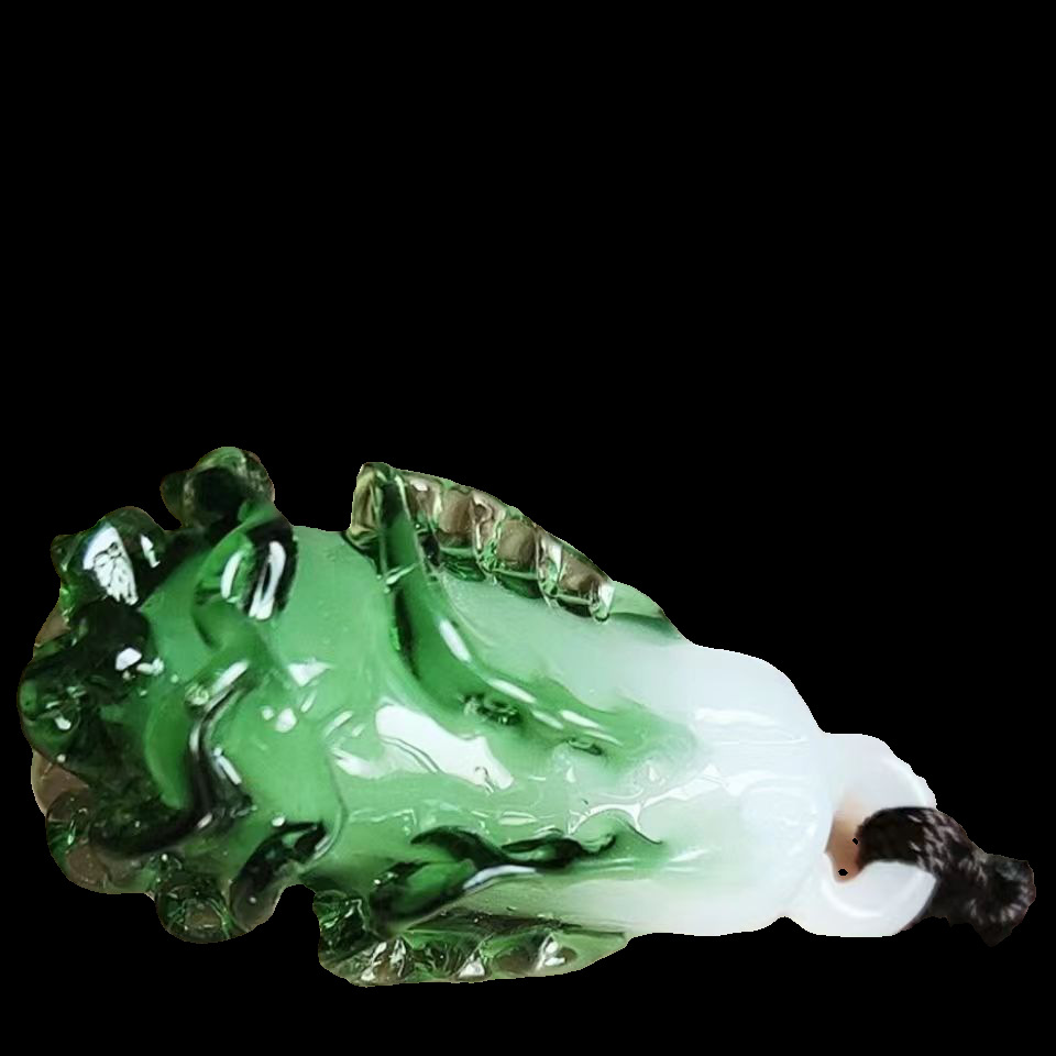 淄博博山琉璃白菜葫芦吊坠项链百财精品纯手工艺礼物源头产地发货