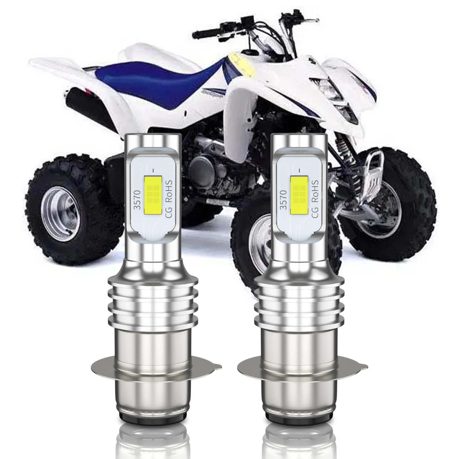 跨境汽车摩托车ATV LED雾灯H6M/P15D 80W 3570 2SMD高亮行车雾灯