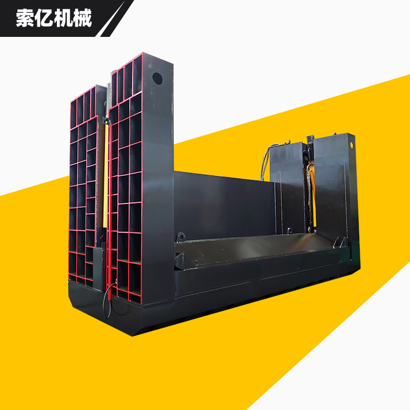 现货报废汽车拆解压扁机 四柱汽车壳体压扁机 面包车驾驶室压扁机