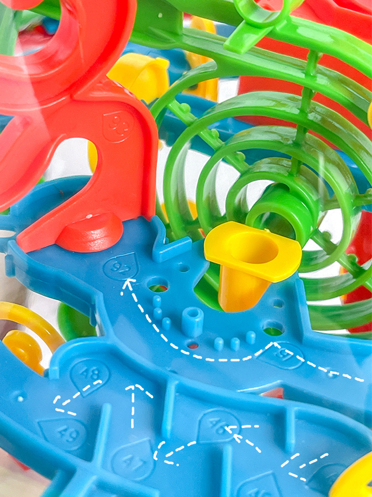 3d立体迷宫球走珠球形智力闯关铁球飞碟魔方儿童益智思维训练玩具