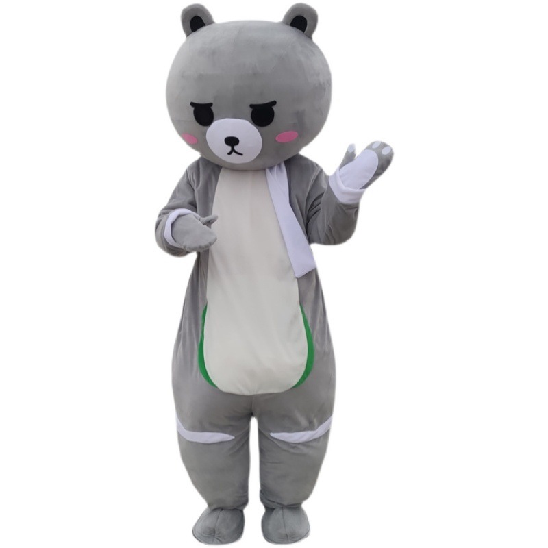 抖音网牵然熊搞怪熊头套人偶服饰海服行走人穿道具玩偶服装