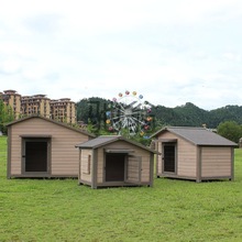 yvZ室外防雨实木狗窝防晒木制狗别墅四季通用户外大中小型犬