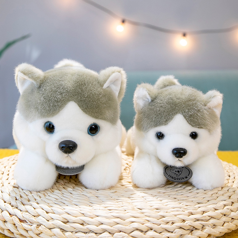 New Lying Style Husky Plush Toy Dog Dog Doll Husky Doll Children's Toy Short Plush Company Product