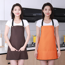 围裙夏季薄款短款小个子女士家用厨房纯棉2023网红新款工作服
