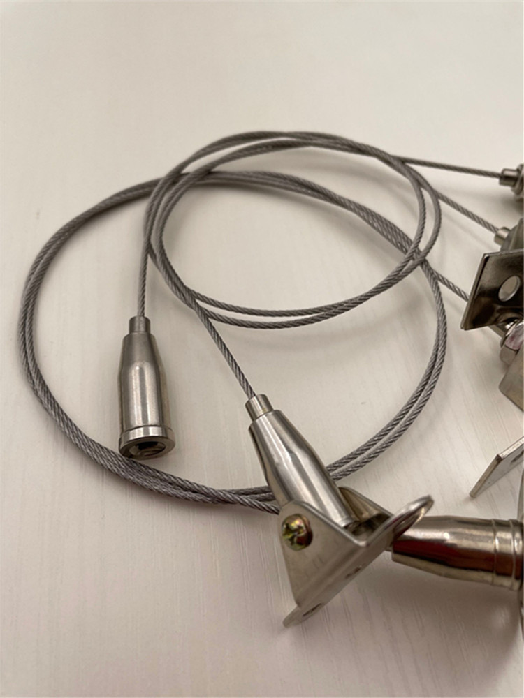 钢丝绳配件灯饰吊码灯具挂线安全挂钩挂画线挂画钩挂画器双头配件