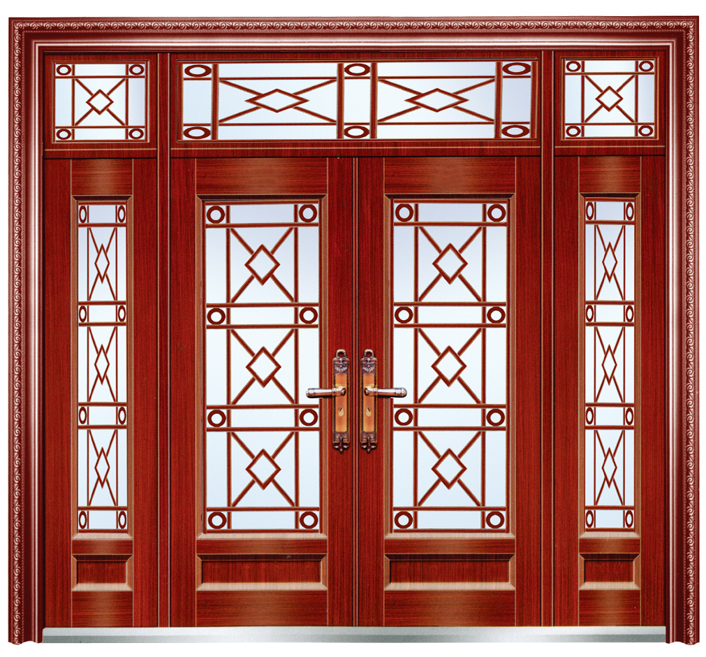 厂家定制 钢化玻璃拼接门 小区楼宇拼接门 复合防盗门 山东