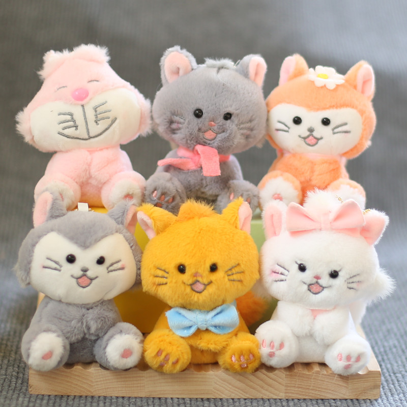 Internet Celebrity Cute Kitty Pendant Plush Toy Doll Mary Cat Bag Pendant Key Ring Doll Doll