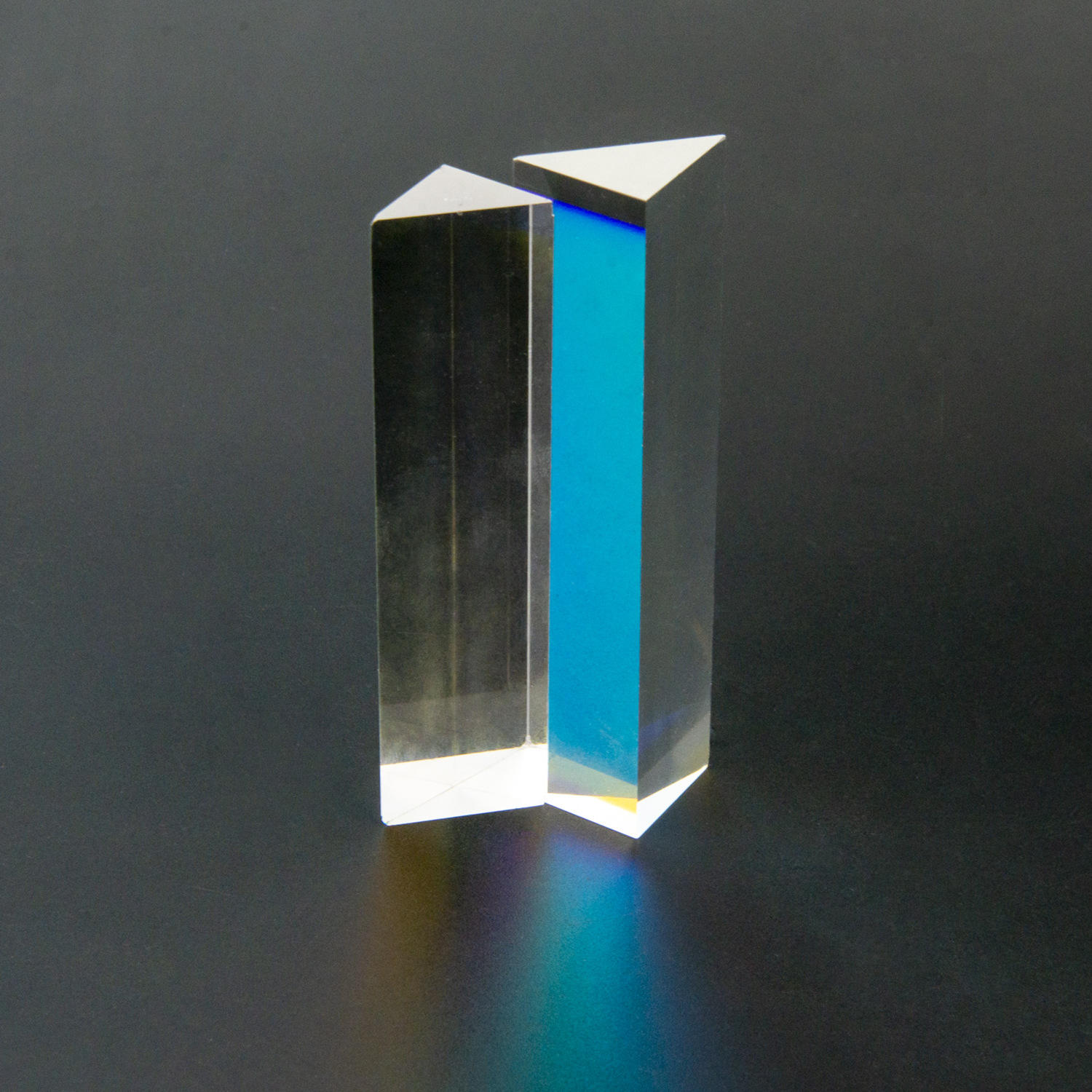 光学玻璃三棱镜可镀膜小胶合透镜物理教学实验仪器分光棱镜hmy