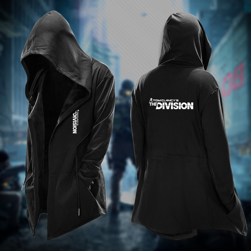 汤姆克兰西:全境封锁游戏周边风衣韩版男女学习通用款黑色夜行衣