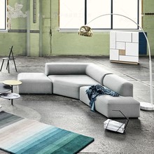 北欧创意贵妃组合沙发设计师酒店公寓别墅模块整装拼接异形沙发