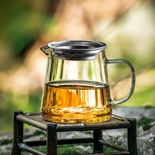 公道杯玻璃茶漏一体滤网分茶器耐热茶海单个泡茶导流功夫茶具泰儿