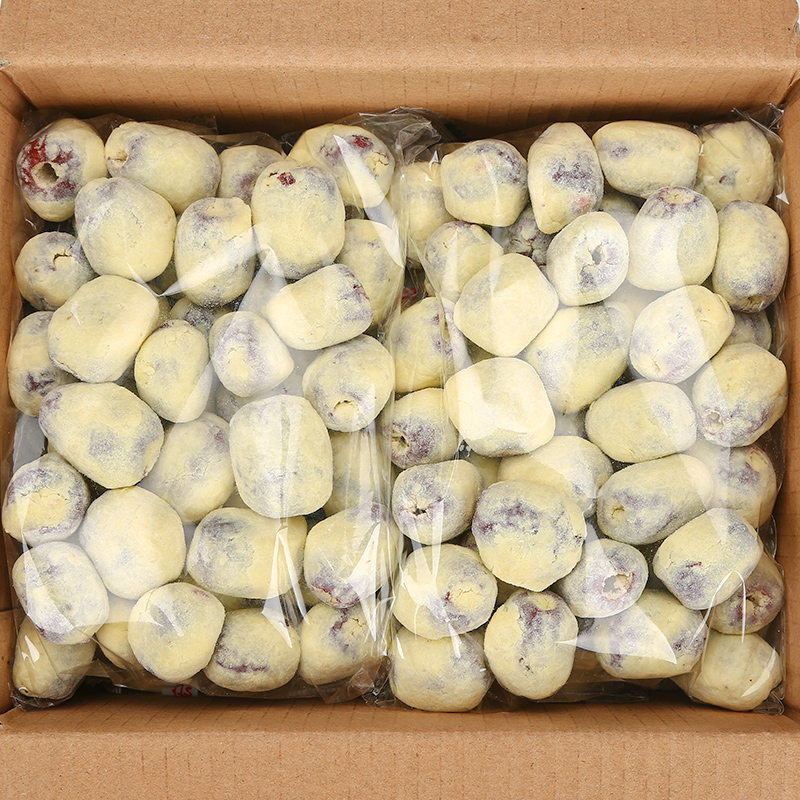 思宏奶酪枣小包装巴旦木仁夹心奶枣红枣杏仁奶芙网红休闲零食