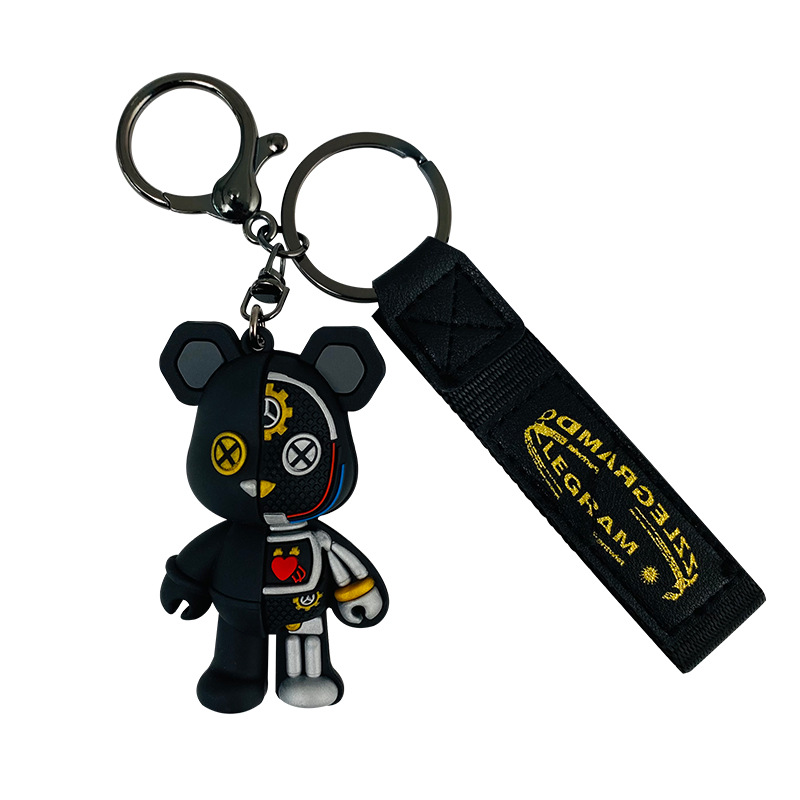 Genuine Semi-Dissecting Xiaoying Bear Doll Package Pendant Car Chain Keychain