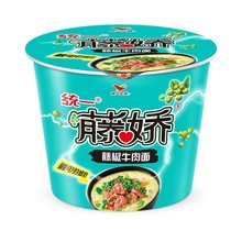 统一方便面 藤娇藤椒牛肉面 桶面 105克*12桶 整箱装 麻辣青花椒