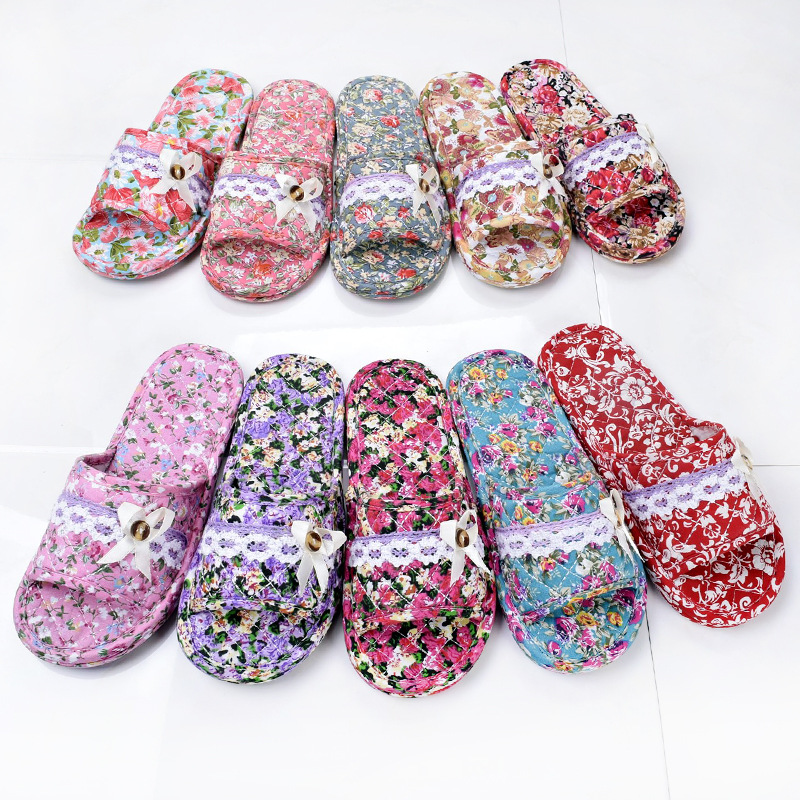 棉布拖鞋女夏季新款拖鞋男居家室内防滑拖鞋四季软底情侣布艺拖鞋