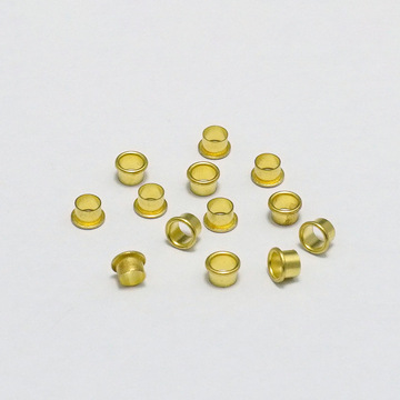din7340b型管状铆钉025mm壁厚镀黄铜铁皮铆钉翻边铆钉