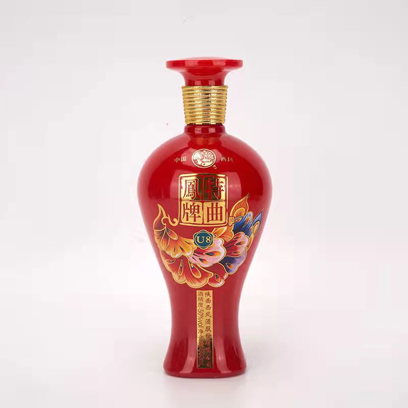 包物流西凤酒凤牌特曲u8 窖酿500ml整箱批发浓香型高度白酒礼盒装