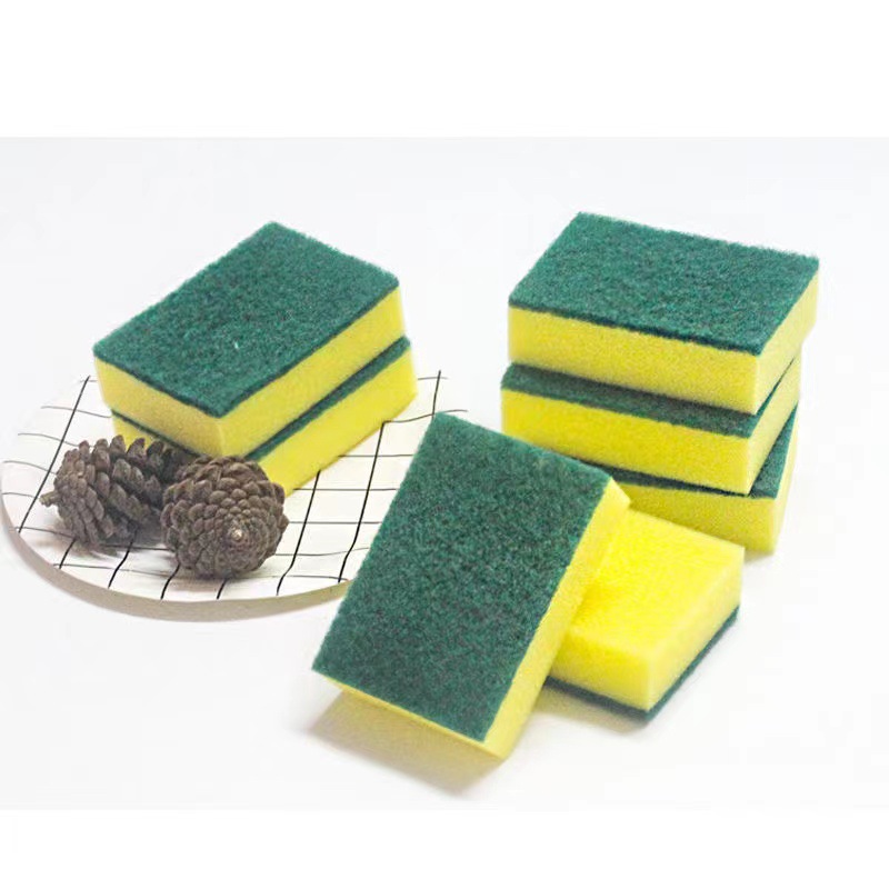 Dish-Washing Sponge Kitchen Supplies Brush Bowl Scouring Sponge Household Cleaning Dish Cloth Mop High Density Spong Mop