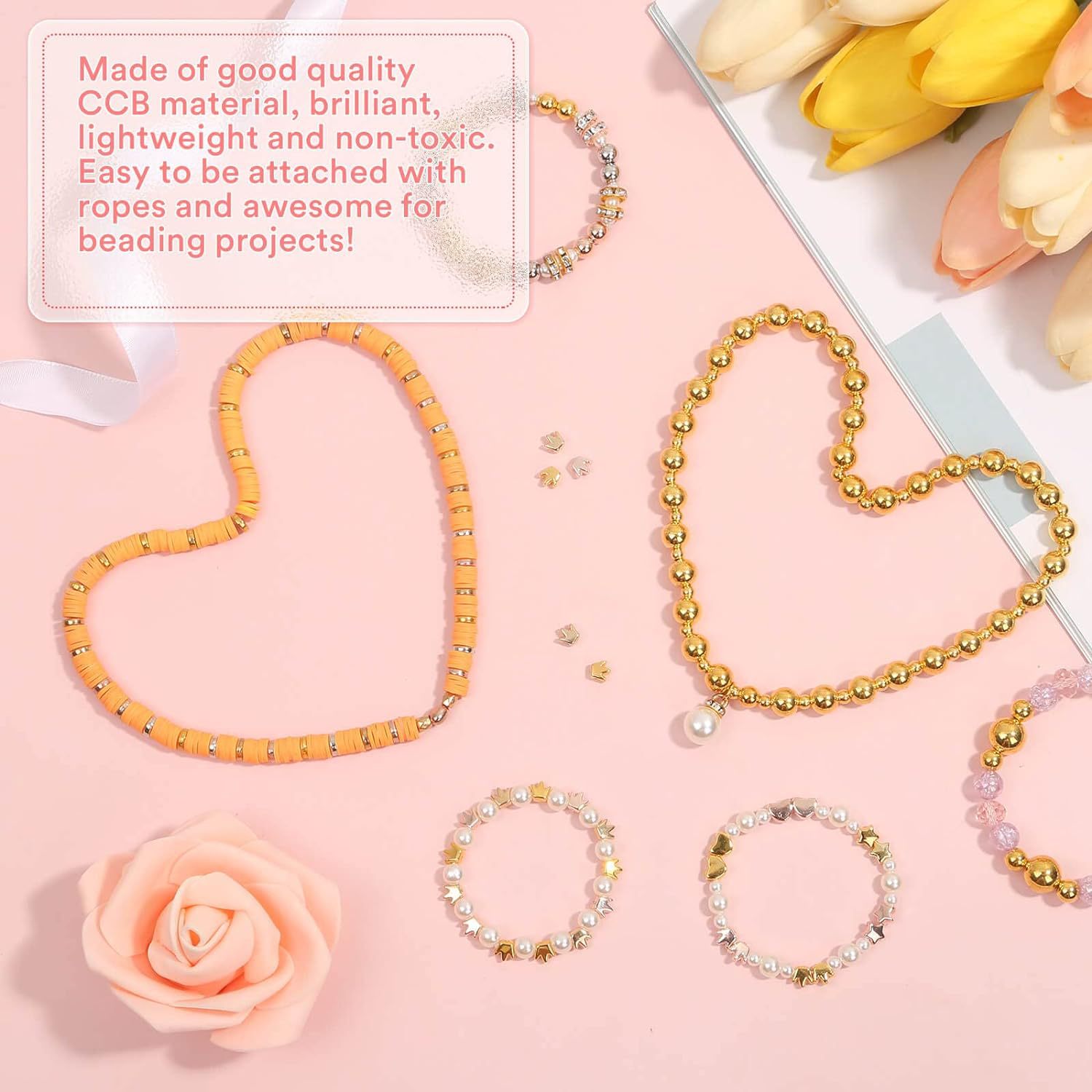 Alloy Spacer Beads Diy Accessories Handmade Beaded Loose Beads Bracelet Necklace Accessories Beads Material Package Wholesale