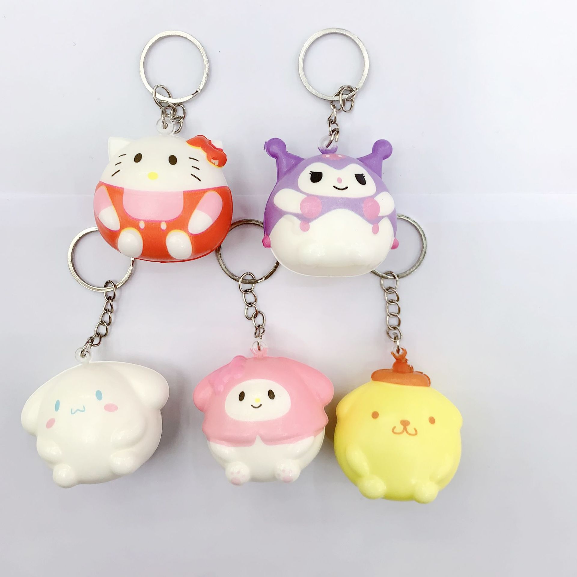 Internet Hot Small Animal Sanrio Series Small Pendant Keychain Pressure Reduction Toy Squeezing Toy Cartoon Small Gift