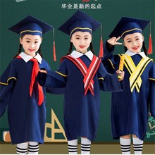 新款幼儿园博士服儿童学士服演出服装小学生毕业照礼服学位服班服