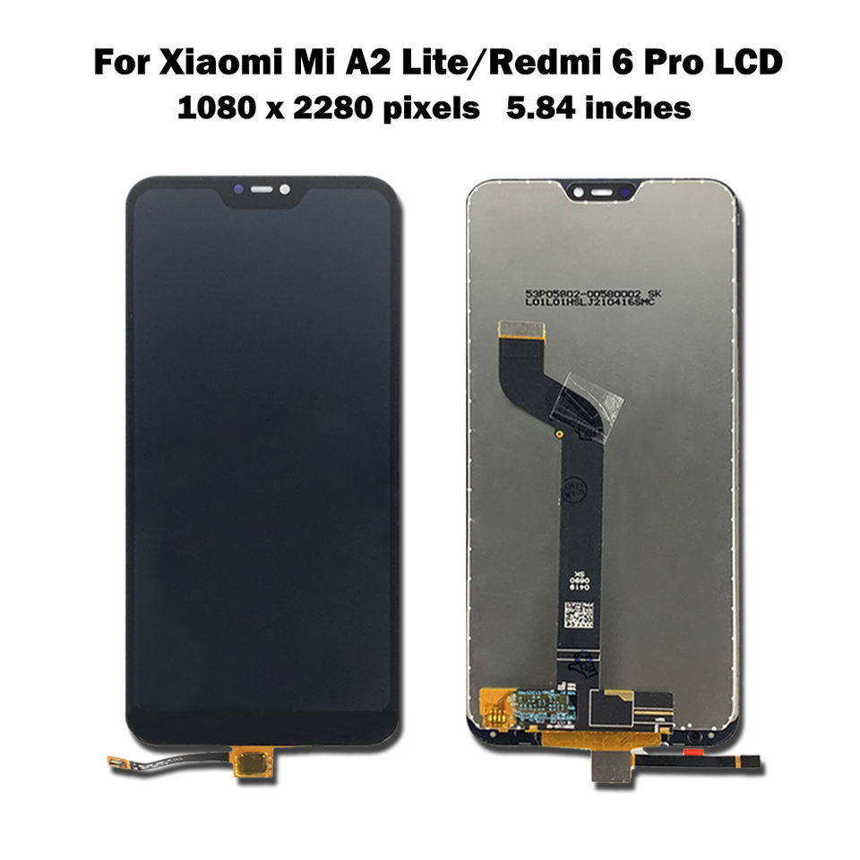 适用小米a2 lite屏幕总成redmi 6pro液晶显示屏手机内外一体屏lcd