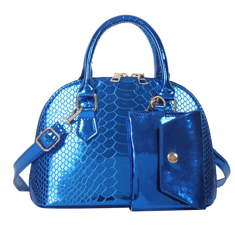INS Stylish Good Texture Portable Shell Bag 2023 Summer New Fashion Crocodile Pattern Mother and Child Bag Shoulder Messenger Handbag