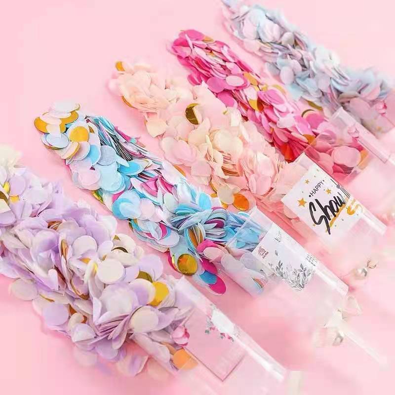 Paper Can Be Mixed Color Throwing Fireworks Display Filler Balloon Filler Bar Atmosphere Throwing