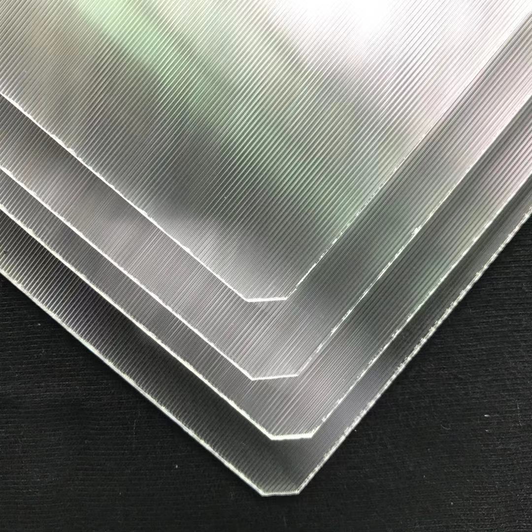两面条纹免丝印导光板 led抗黄变导光板 灯箱平板灯导光板加工