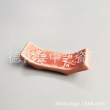 立体花陶瓷日式杂货  筷子架筷架筷托 陶瓷可爱摆件 创意家居摆件