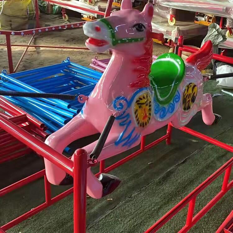 网红摇摇马户外无动力娱乐游艺设施景区商场农庄亲子互动弹簧马