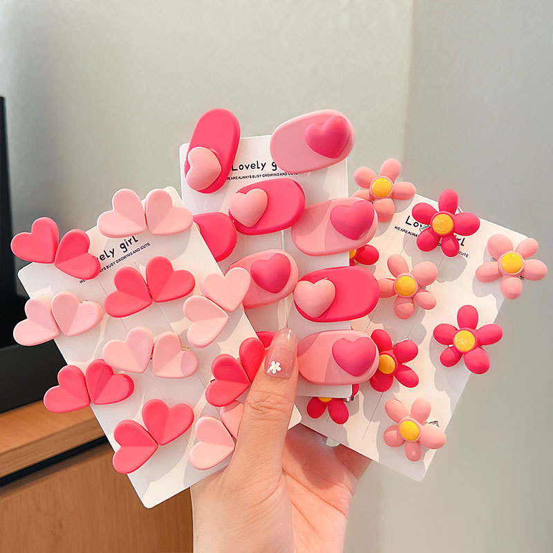 粉色系发夹女儿童小女孩发卡女童卡子碎发小夹子韩国ins发饰头饰