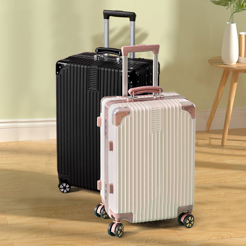 2023 New Men's and Women's Luggage Trolley Case Universal Wheel Large Capacity Aluminum Frame Suitcase 20-Inch Password Suitcase Wholesale