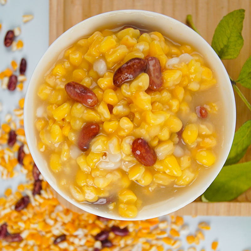 芸豆粘黏笨大碴子2斤玉米粒糁碴粥真空孕妇粗粮2022新东北大碴粥