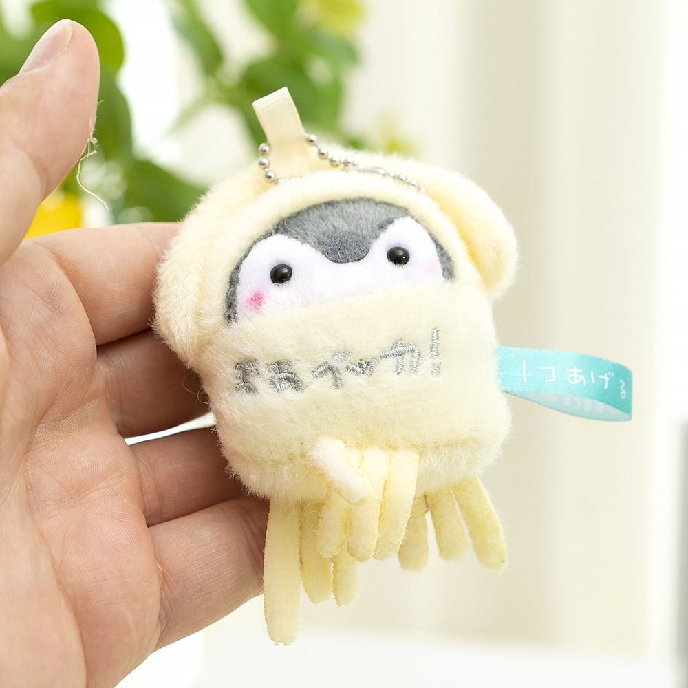 Travel Penguin Plush Doll Cute Little Penguin Pendant with Hat Xiaohongshu Same Style Ornaments Doll Keychain