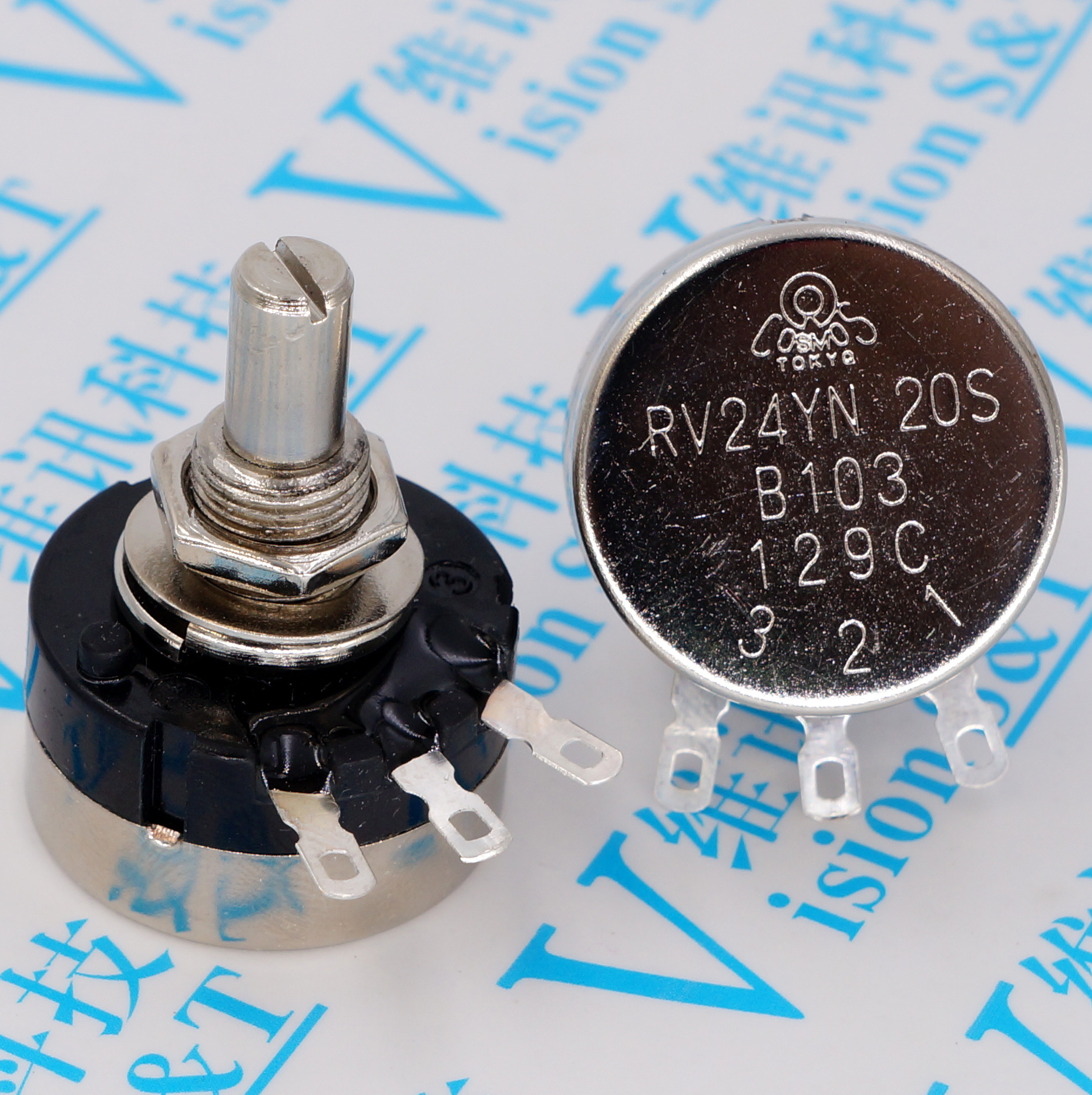 rv24yn20s b102 1k 可调电阻 tocos tokyo单圈碳膜电位器