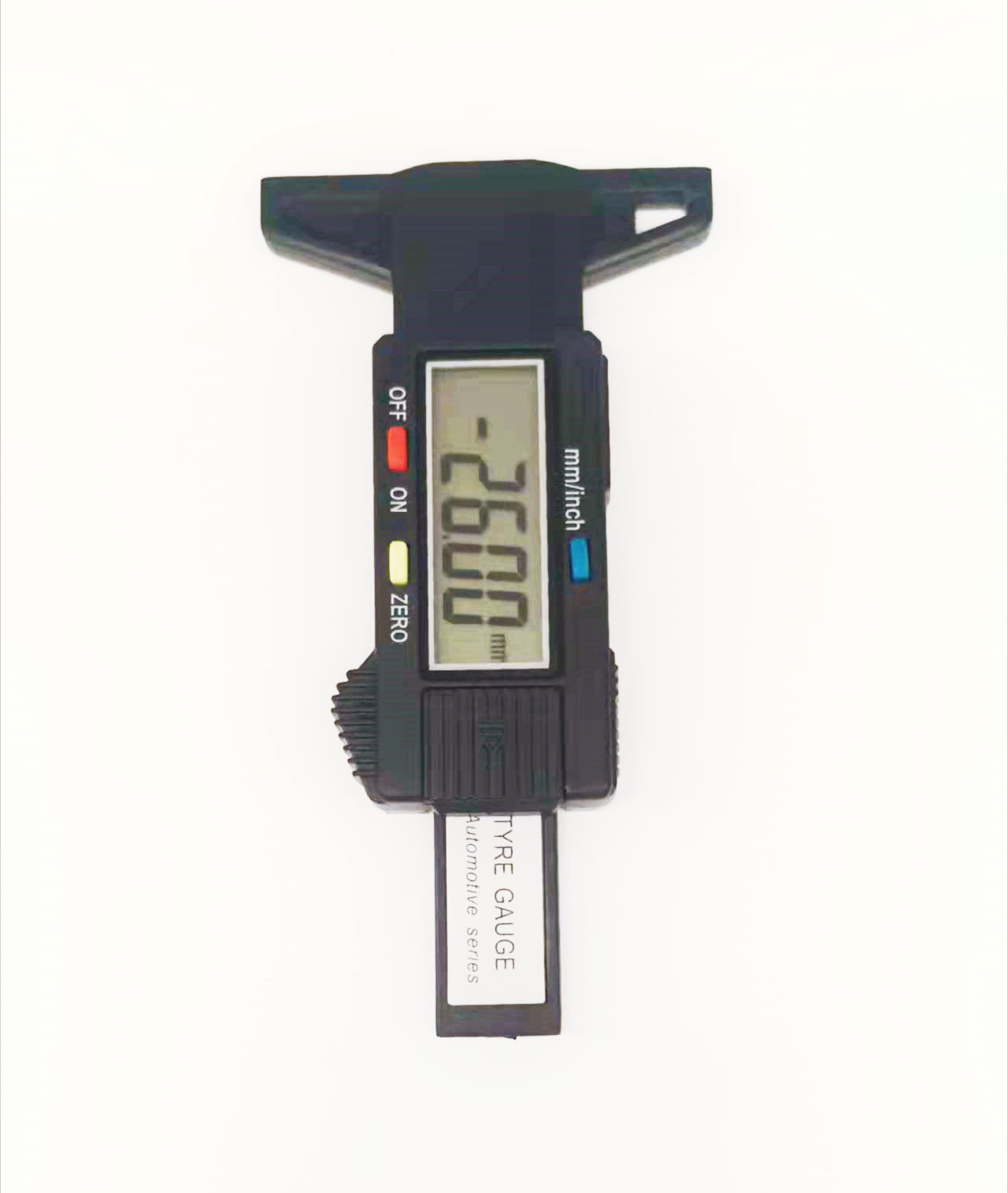 数显胎纹尺电子数显轮胎花纹深度尺0-26mm深度尺测轮胎花纹