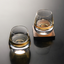 水晶玻璃短饮威士忌酒杯醇厚轻奢洋酒杯子手工厚底水晶玻璃烈酒杯
