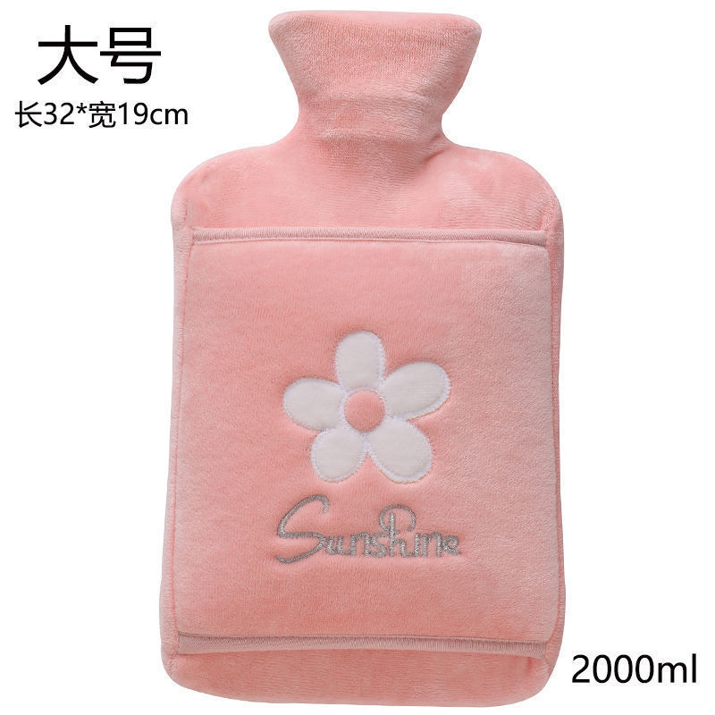 Water Filling Hot Water Bottle Water Injection Explosion-Proof Thickening Cute Removable and Washable Rubber Student Hot-Water Bag