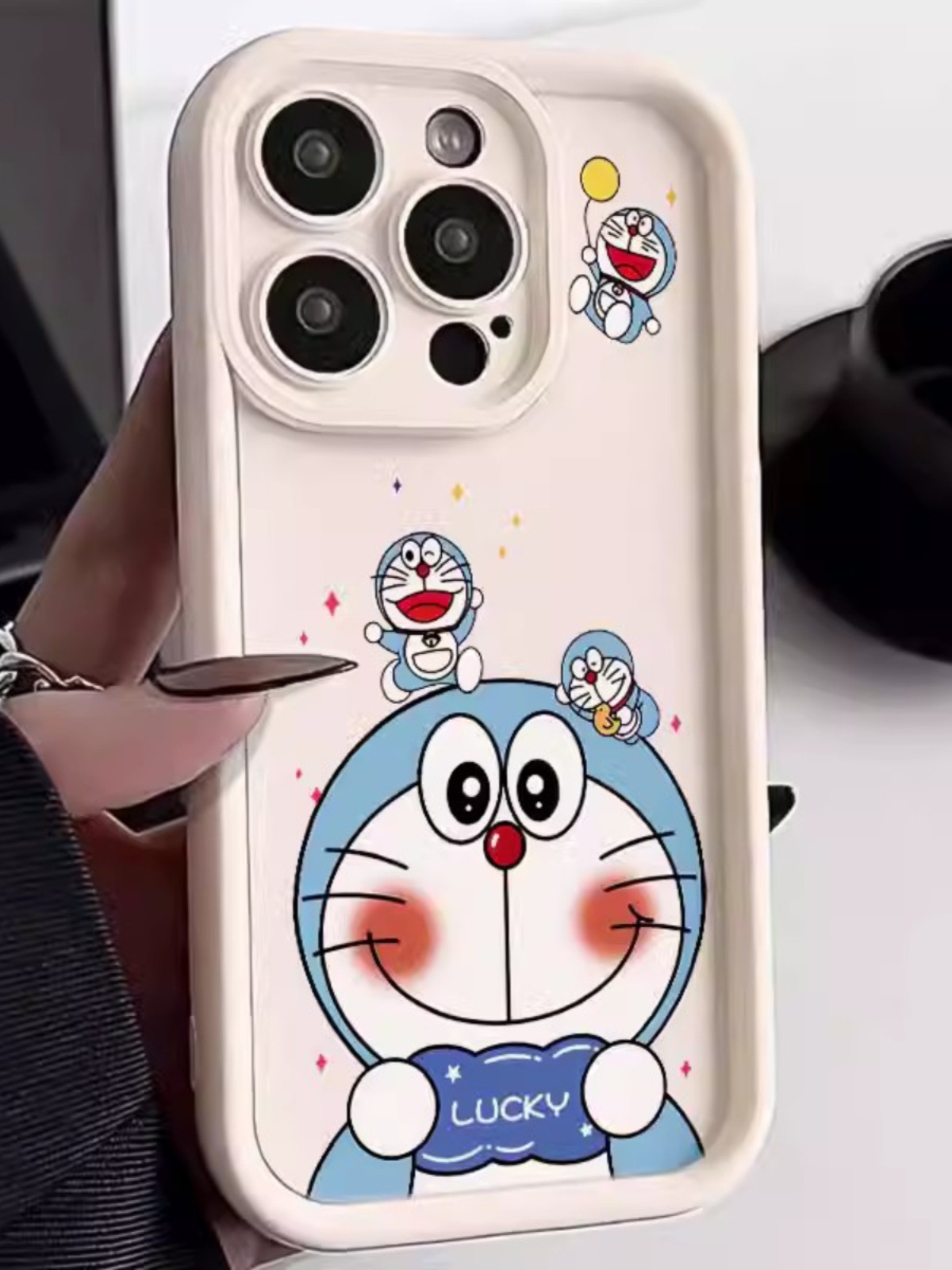 可爱叮当猫苹果14手机壳iphone15promax卡通13防摔12男女款11pro