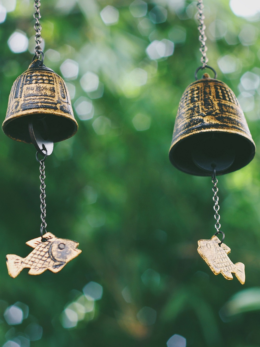 防鸟铃铛南部铸铁风铃游鱼日式樱花复古牧场露营天幕桃花-阿里巴巴